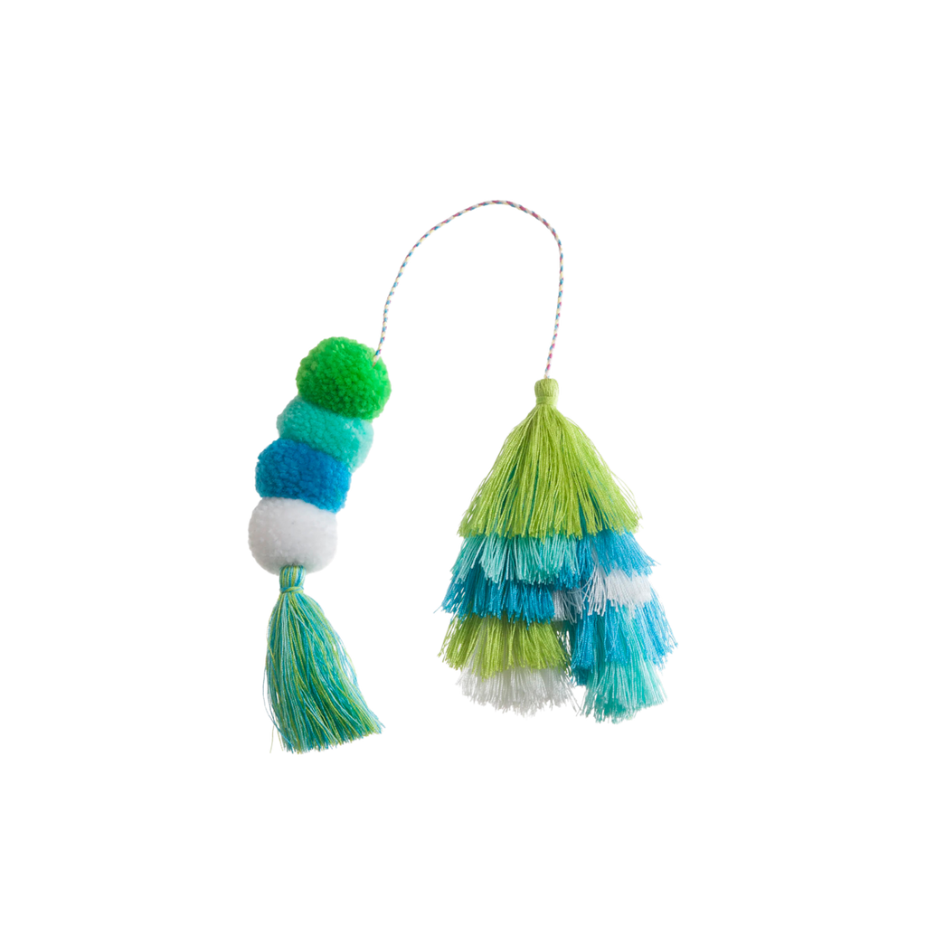 Bogg Bag Bauble - Seaweed Double Tassel - Colorful Bag Style