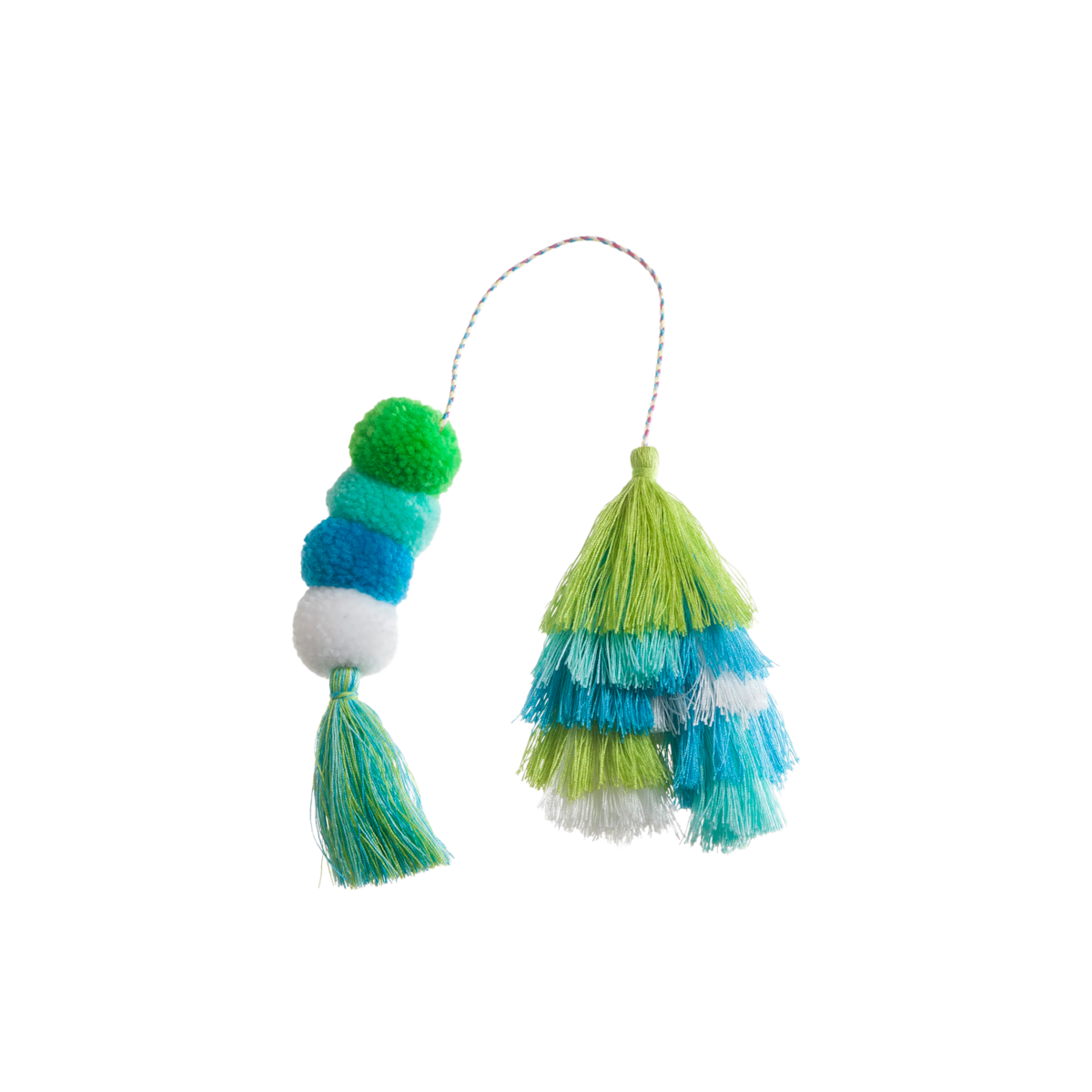 Bogg Bag Bauble - Seaweed Double Tassel - Colorful Bag Style