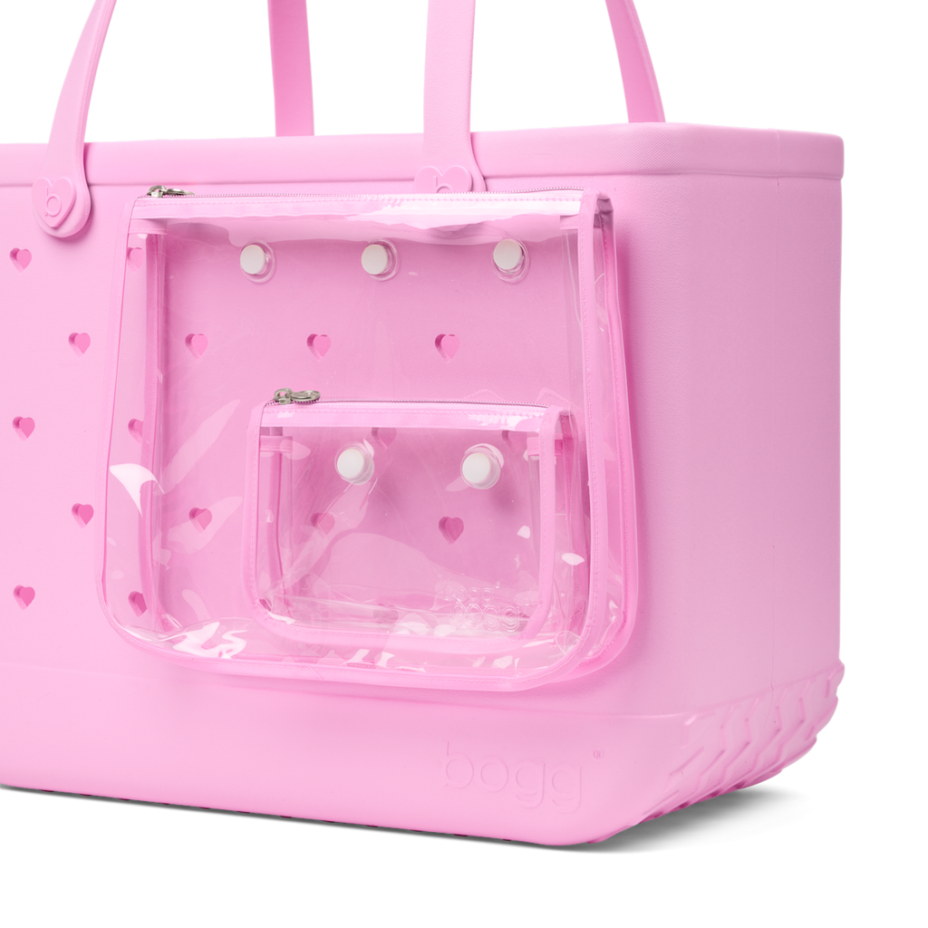 Original Bogg Bag - Cut Out Heart Pink Taffy - Your Go Bag