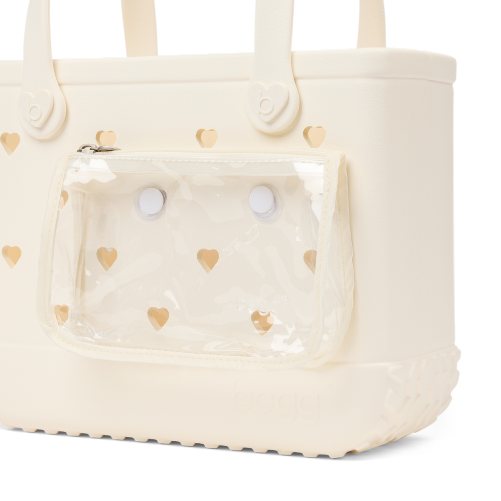 Bitty Bogg Bag - Cut Out Heart Coconut - Modern Tote Style