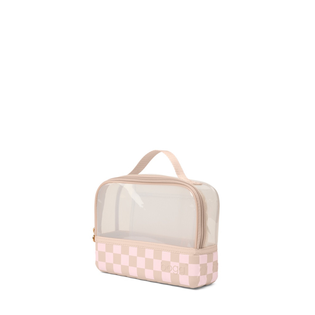 Boggs N' Ends - Checkered Linen/ Pink Marshmallow - Your Beach Bag