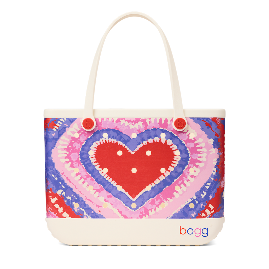 Original Bogg Bag - Dye-licious Heart Buoy Red - Wipeable Everyday Tote