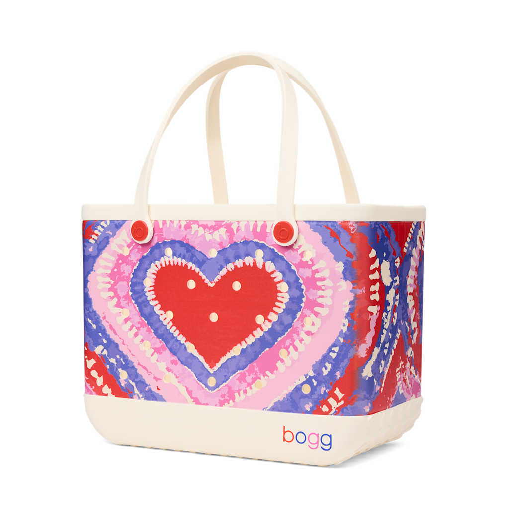 Original Bogg Bag - Dye-licious Heart Buoy Red - Wipeable Everyday Tote