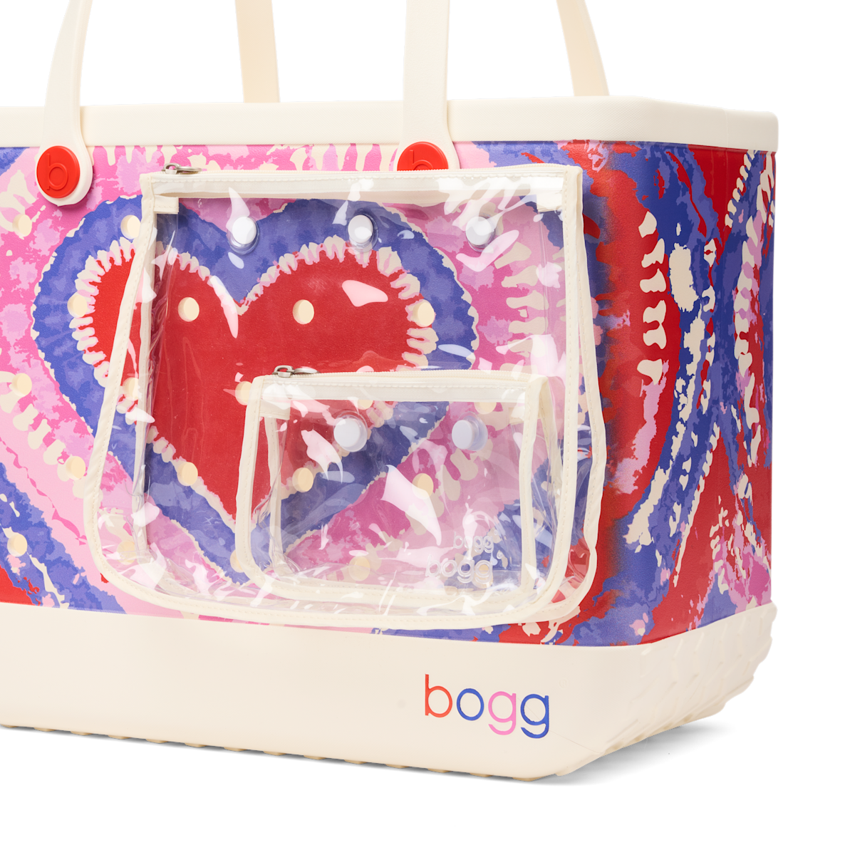 Original Bogg Bag - Dye-licious Heart Buoy Red - Wipeable Everyday Tote