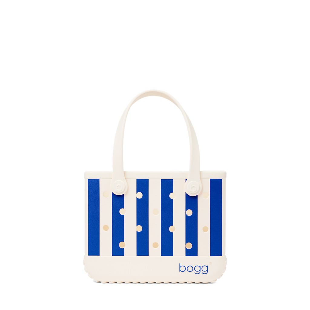 Bitty Bogg Bag - Mykonos Blue Stripe - Bogg Bag Daily Tote