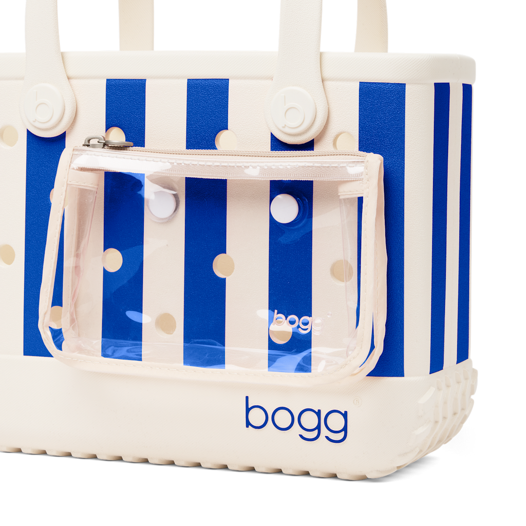 Bitty Bogg Bag - Mykonos Blue Stripe - Bogg Bag Daily Tote