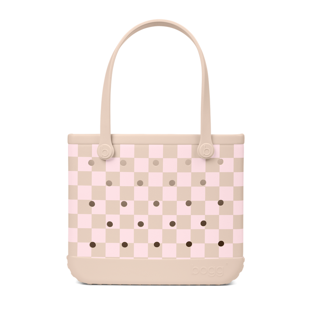 Baby Bogg Bag - Checkered Linen/ Pink Marshmallow - Bag It All
