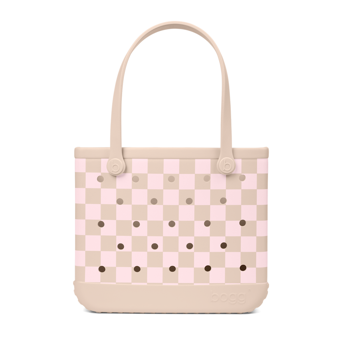 Baby Bogg Bag - Checkered Linen/ Pink Marshmallow - Bag It All