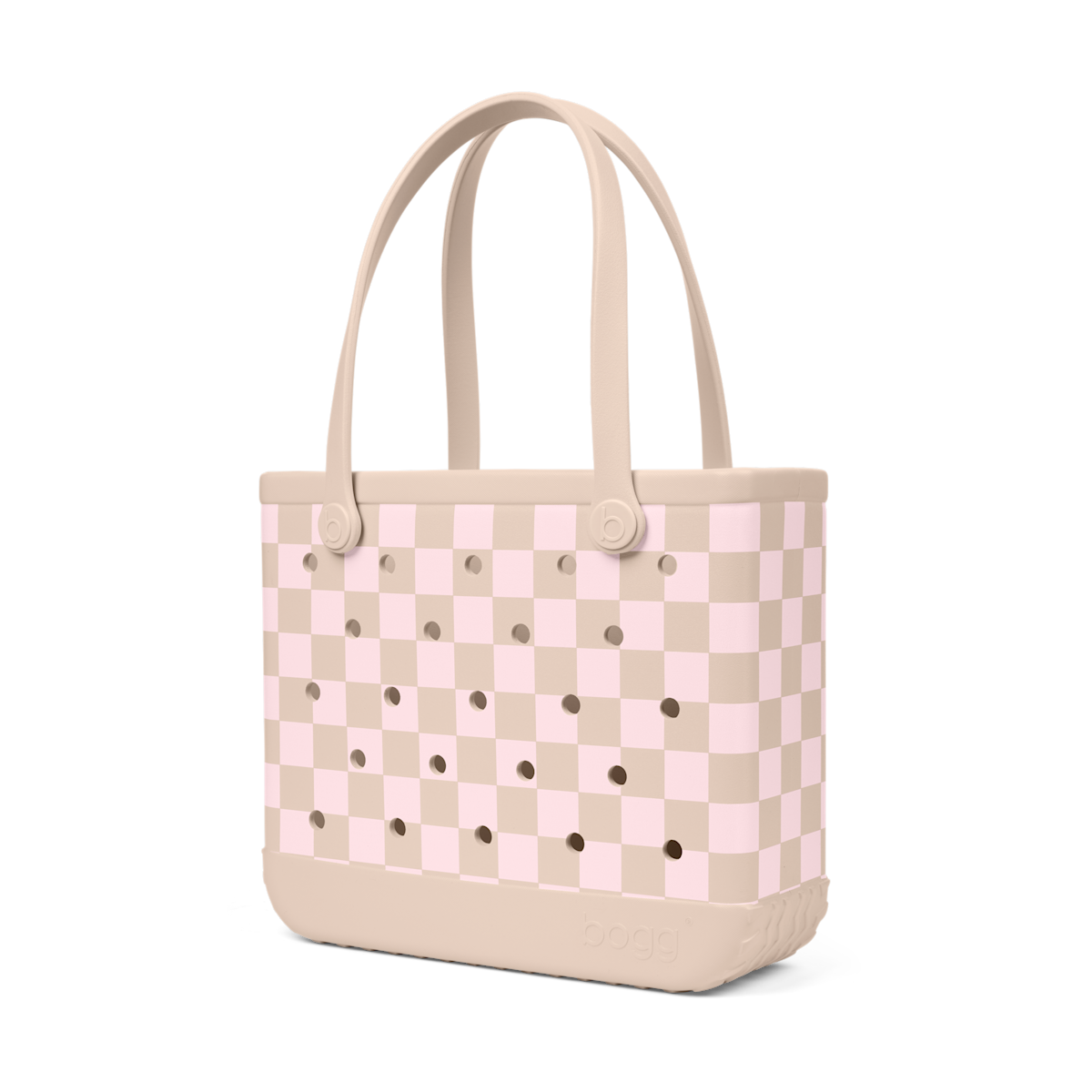 Baby Bogg Bag - Checkered Linen/ Pink Marshmallow - Bag It All