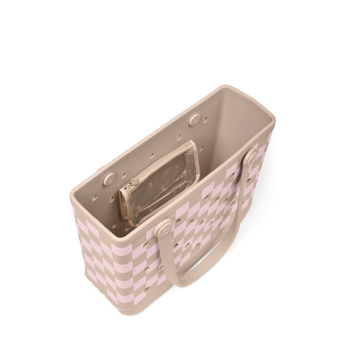 Baby Bogg Bag - Checkered Linen/ Pink Marshmallow - Bag It All
