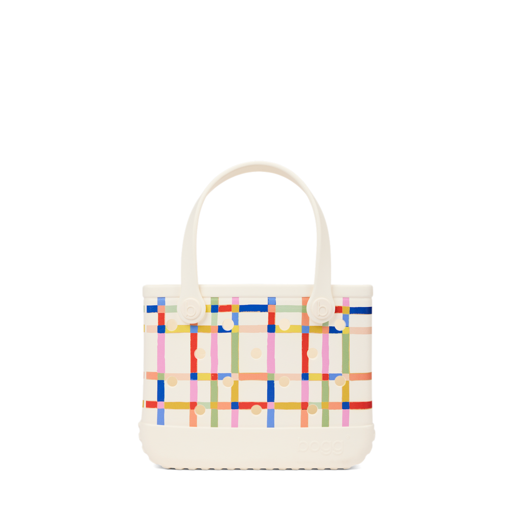 Bitty Bogg Bag -  Red, White and Plaid - Beach the Day