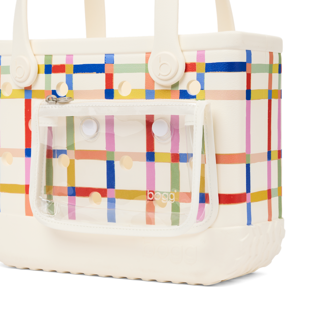 Bitty Bogg Bag -  Red, White and Plaid - Beach the Day