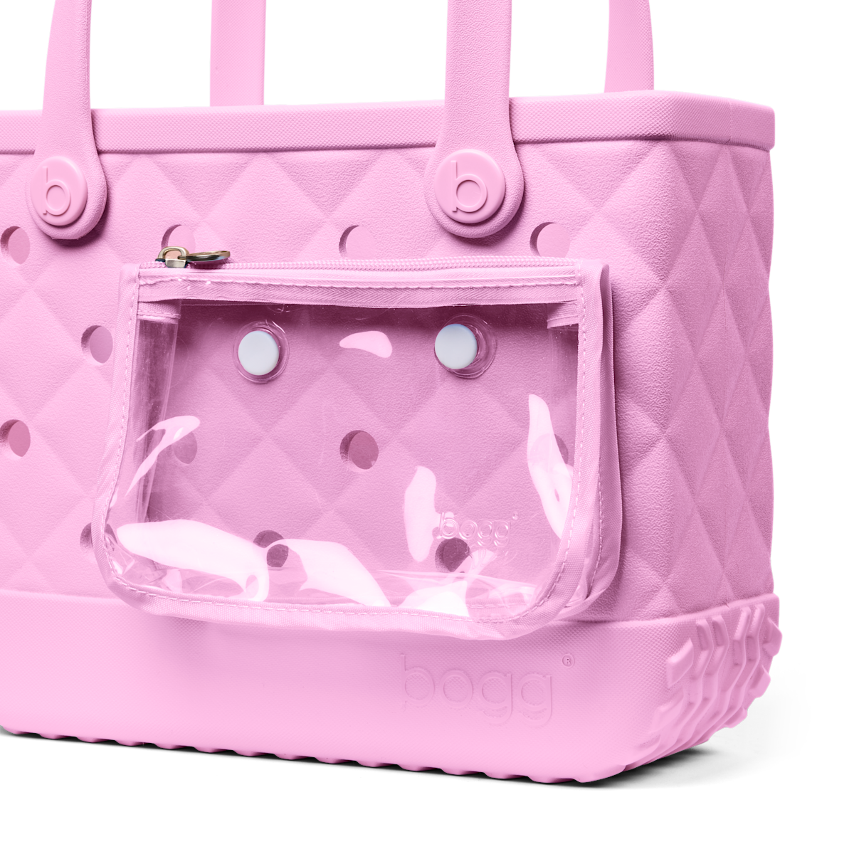Bitty Bogg Bag - Quilted Pink Taffy - Pool Bag Style
