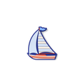 Bogg Bit  - Sailboat - A Carry for Pool Days