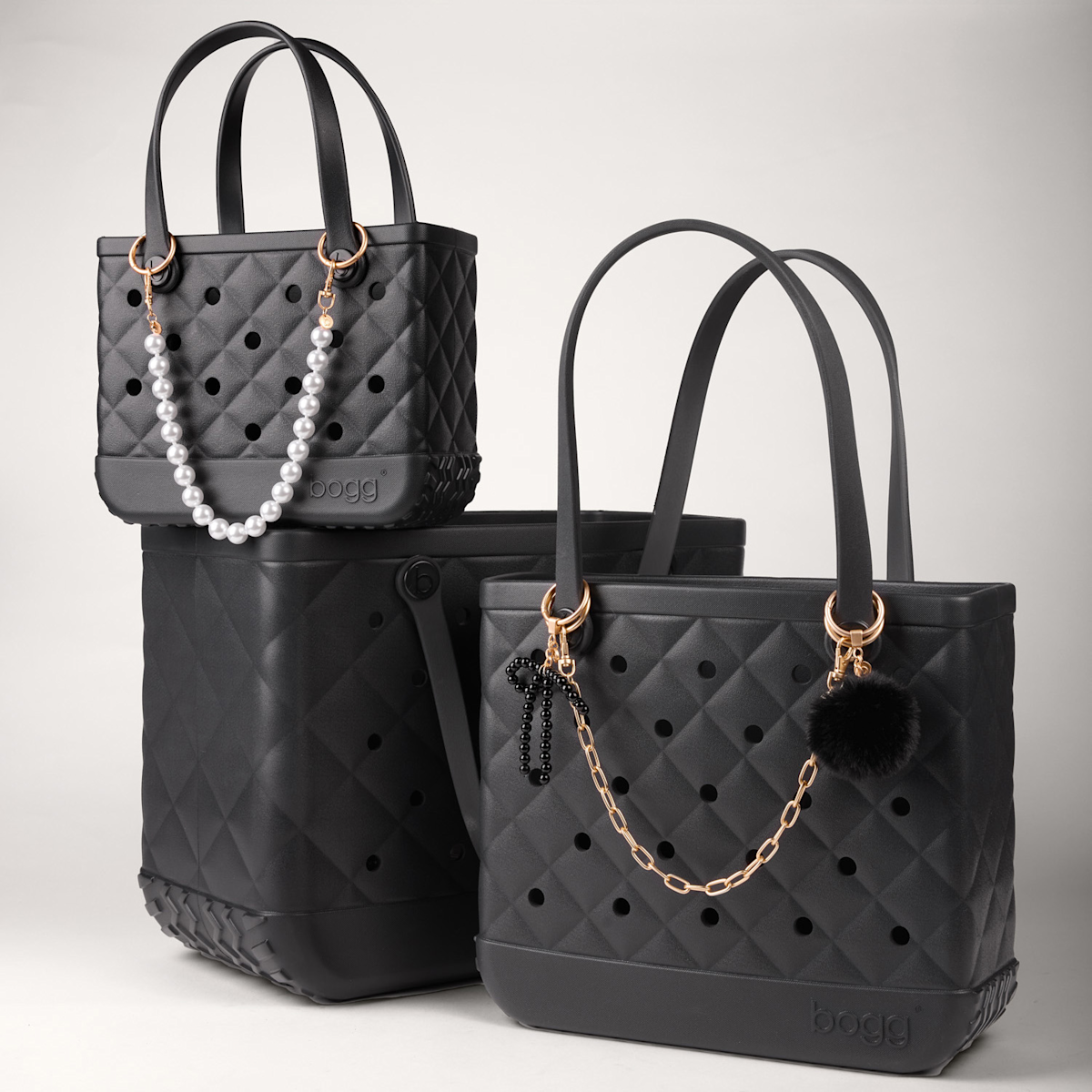 Bogg'd & Charmed  - Black Pearl Bow - Tote the Day
