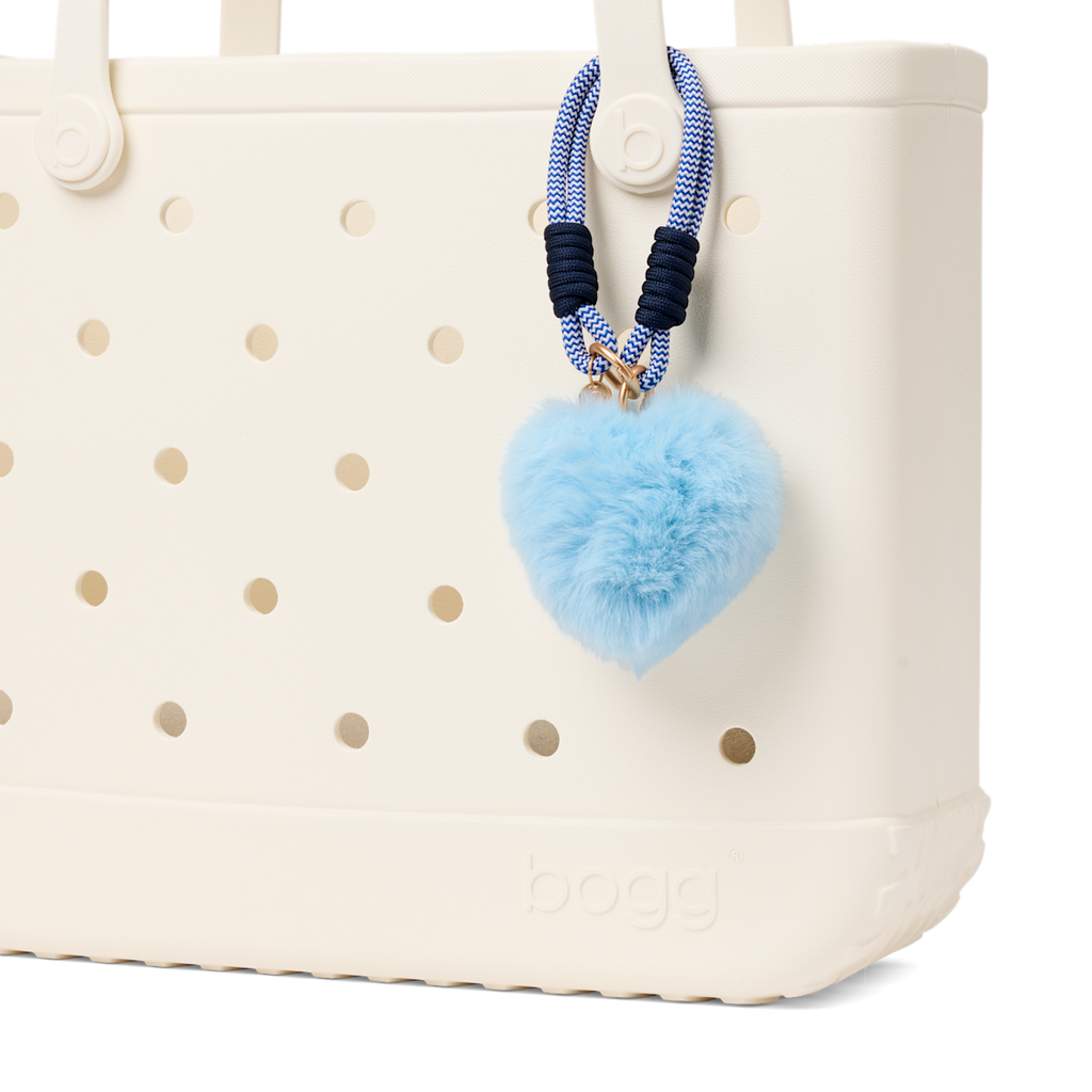 Bogg'd & Charmed  - Blue Heart Pouf - Travel Tote Favorite