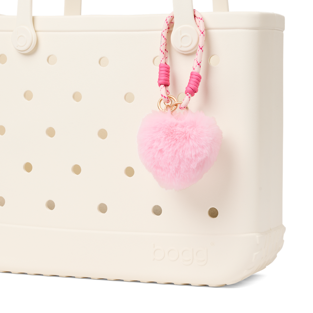 Bogg'd & Charmed  - Pink Heart Pouf - Colorful Carry Style