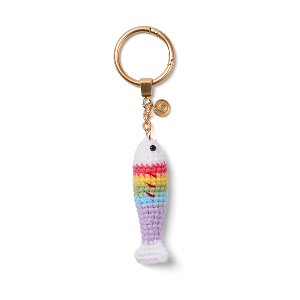Bogg'd & Charmed  - Crochet Fish Color Burst - Modern Bag Style