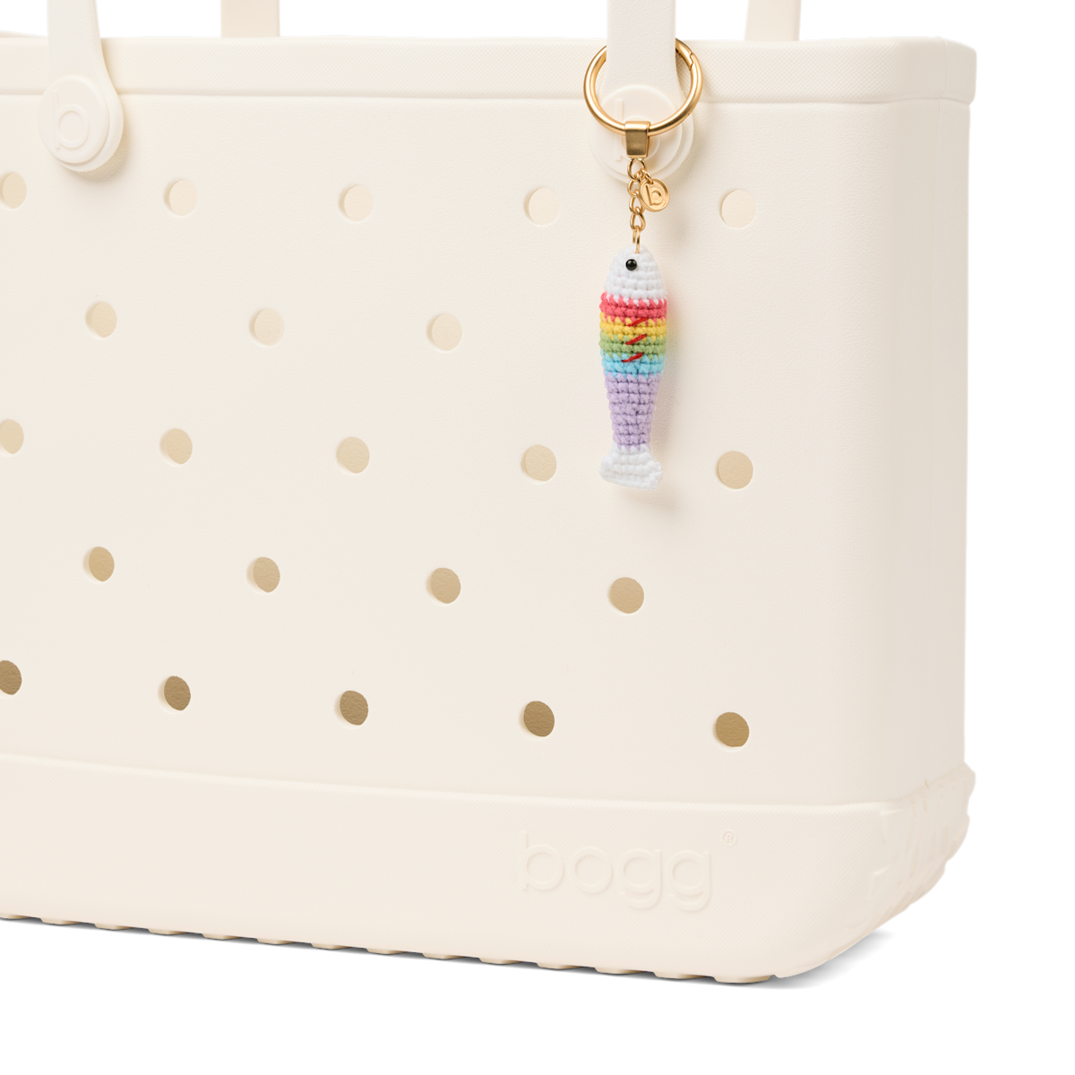 Bogg'd & Charmed  - Crochet Fish Color Burst - Modern Bag Style