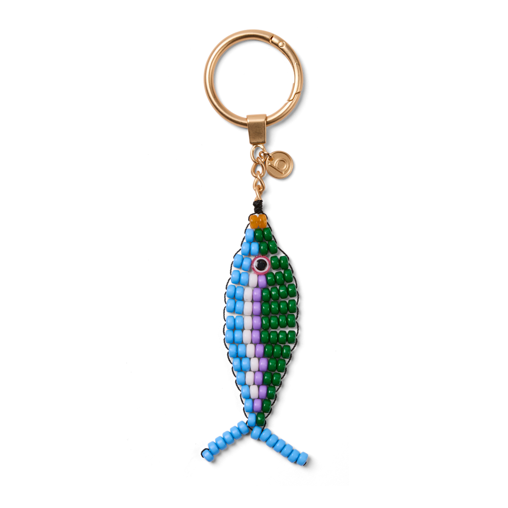 Bogg'd & Charmed  - Beaded Fish Blue/Green - Easy Everyday Tote