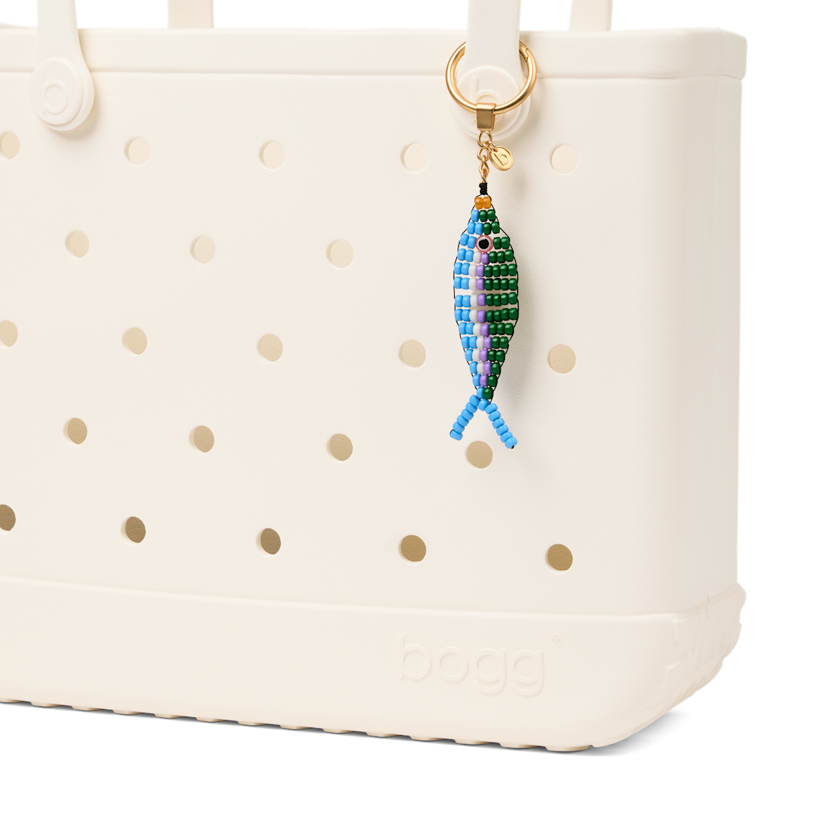 Bogg'd & Charmed  - Beaded Fish Blue/Green - Easy Everyday Tote