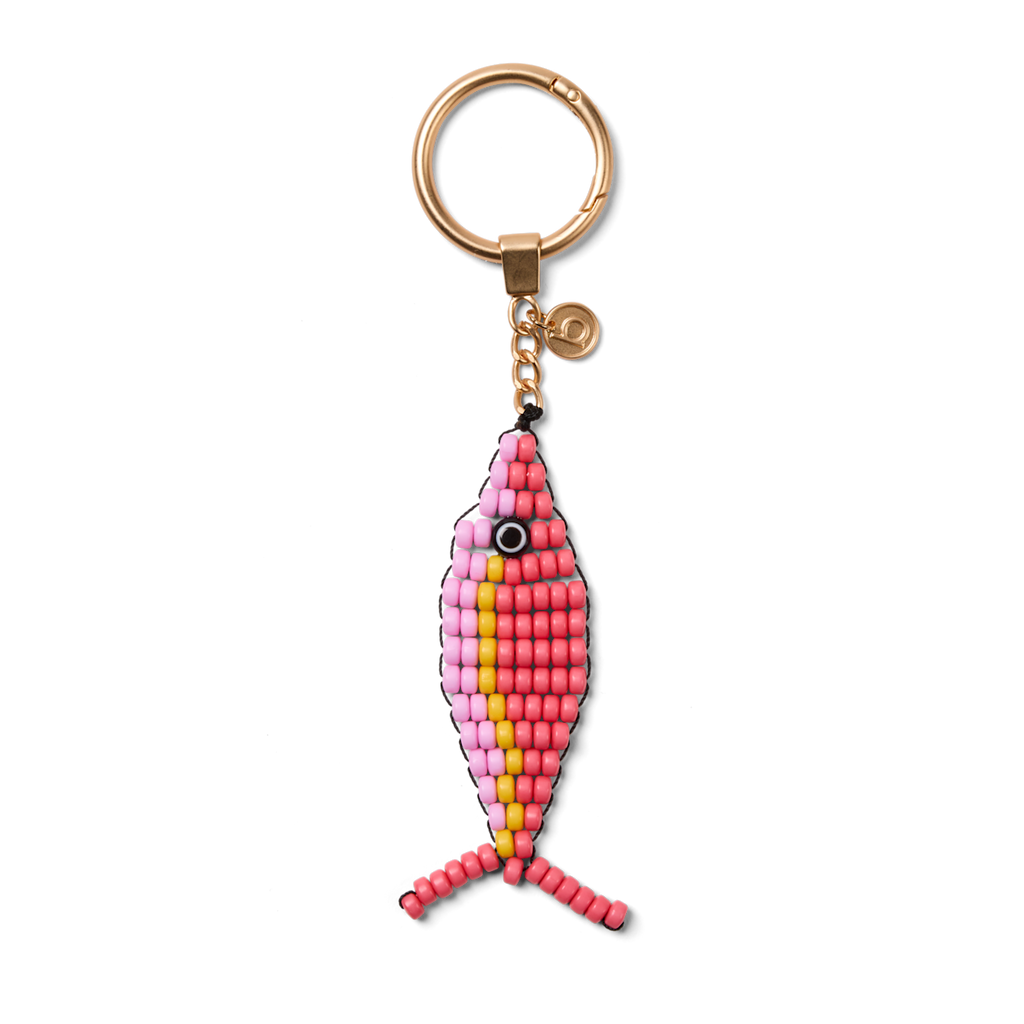 Bogg'd & Charmed  - Beaded Fish Coral/Pink Taffy - Bogg Tote Favorite