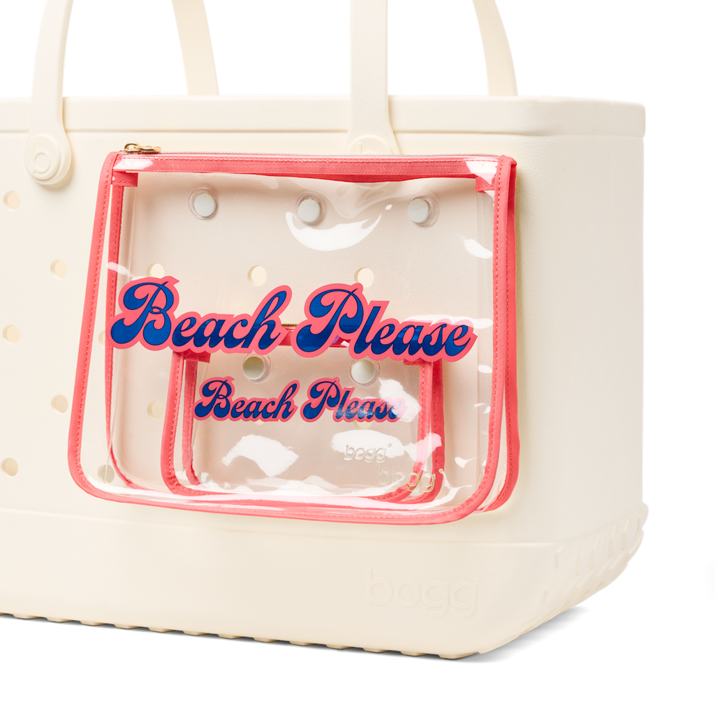 Bogg Bag Decorative Insert  - Beach Please - Roomy Tote Ready