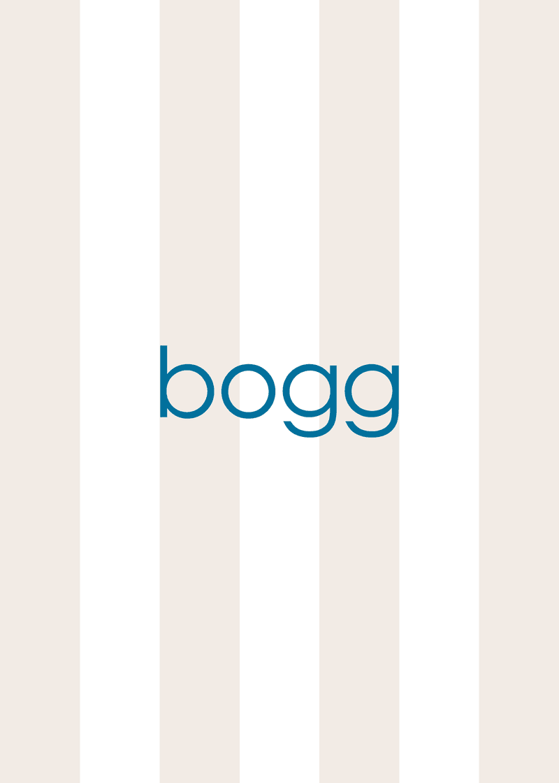 Bogg Stripes Greeting Card - A Tote for Weekends