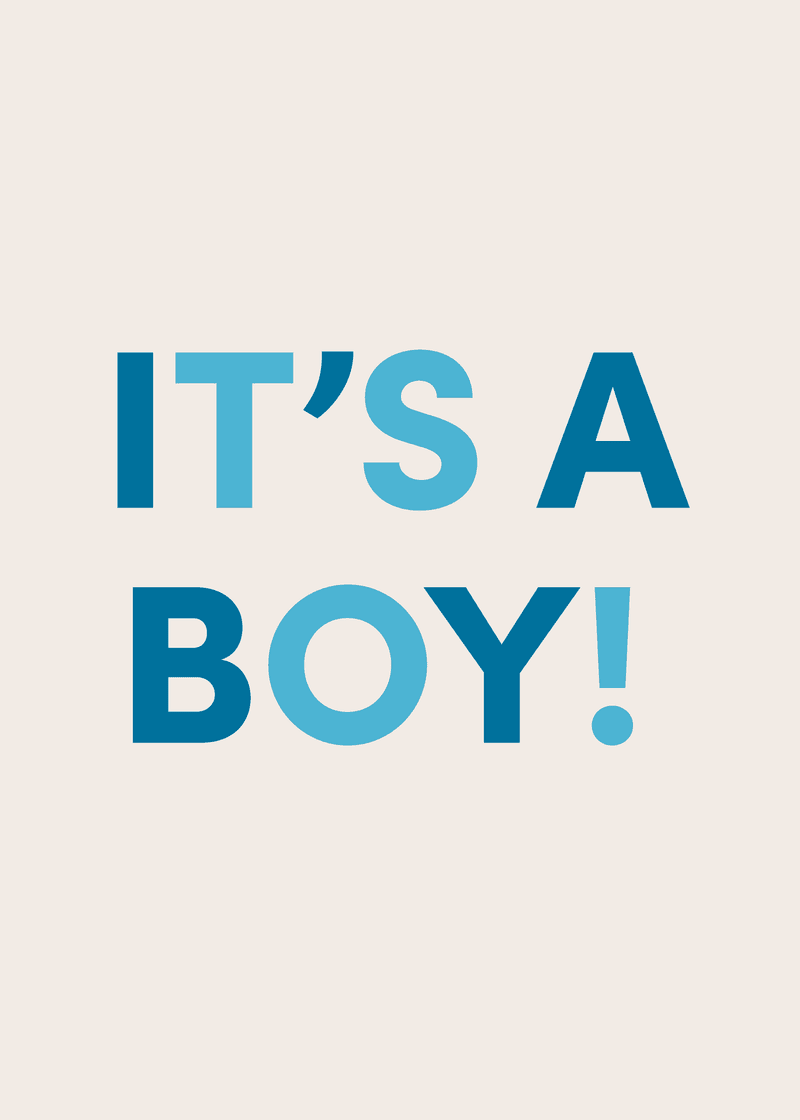 It's A Boy Greeting Card - Everyday Tote Favorite
