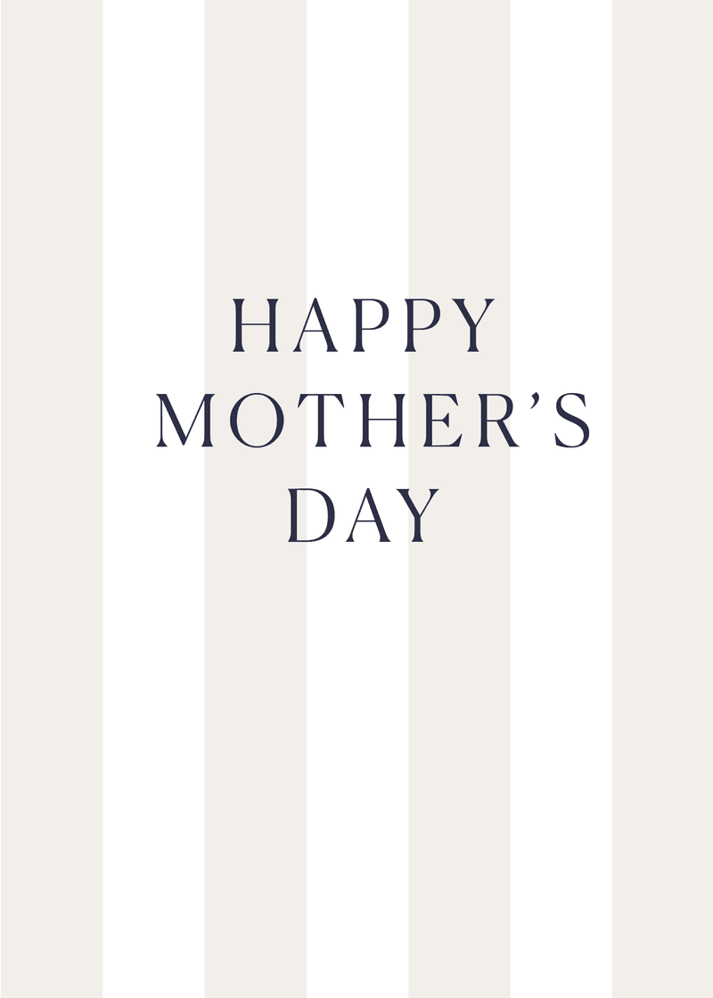Mother's Day Stripes Greeting Card - Pack. Carry. Go.