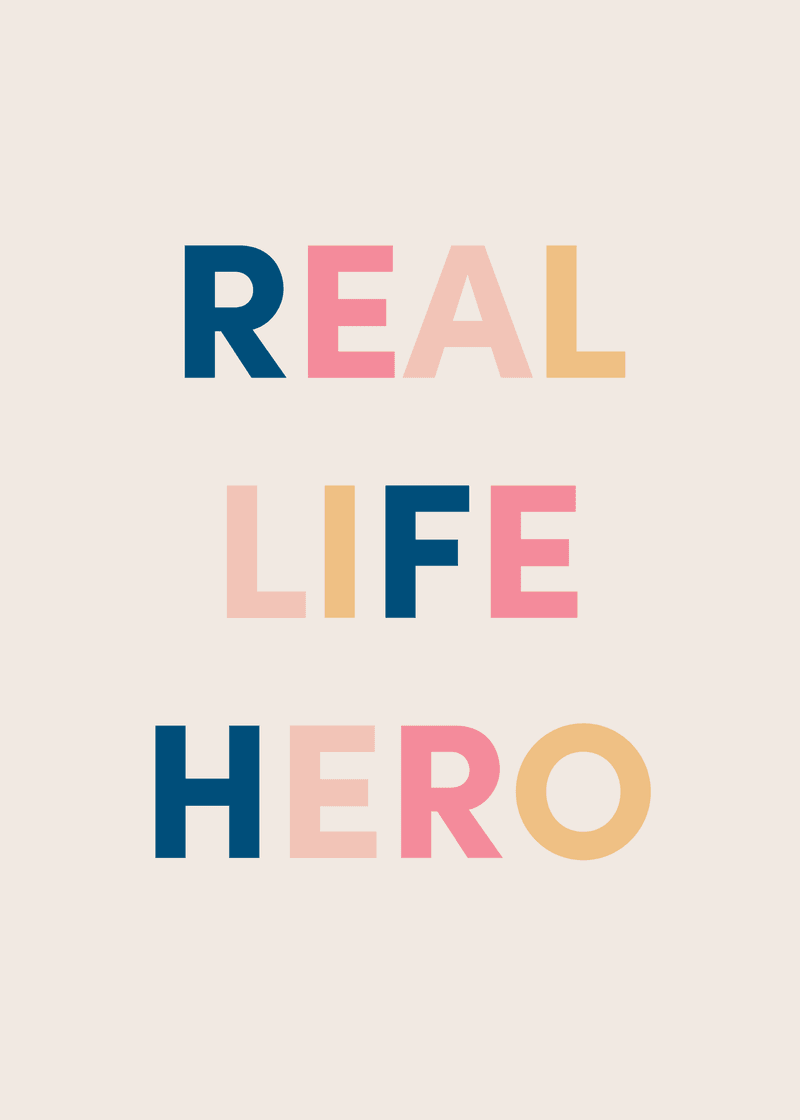 Real Life Hero Greeting Card - Your Travel Tote