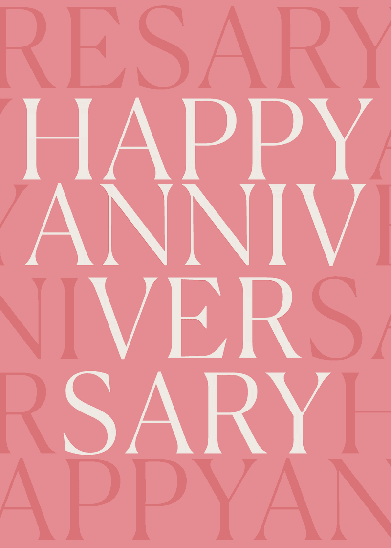 Happy Anniversary Greeting Card - Travel Tote Choice