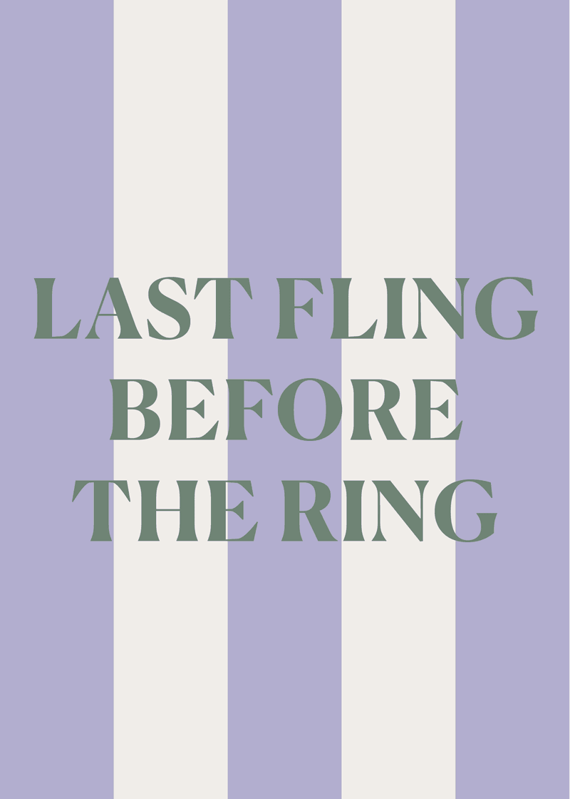Last Fling Greeting Card - Simple Tote Choice