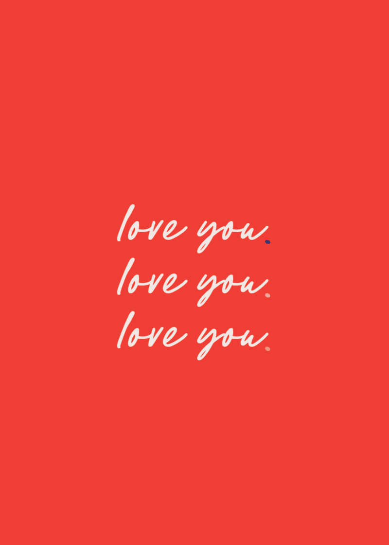 Love You Greeting Card - Family Tote Energy