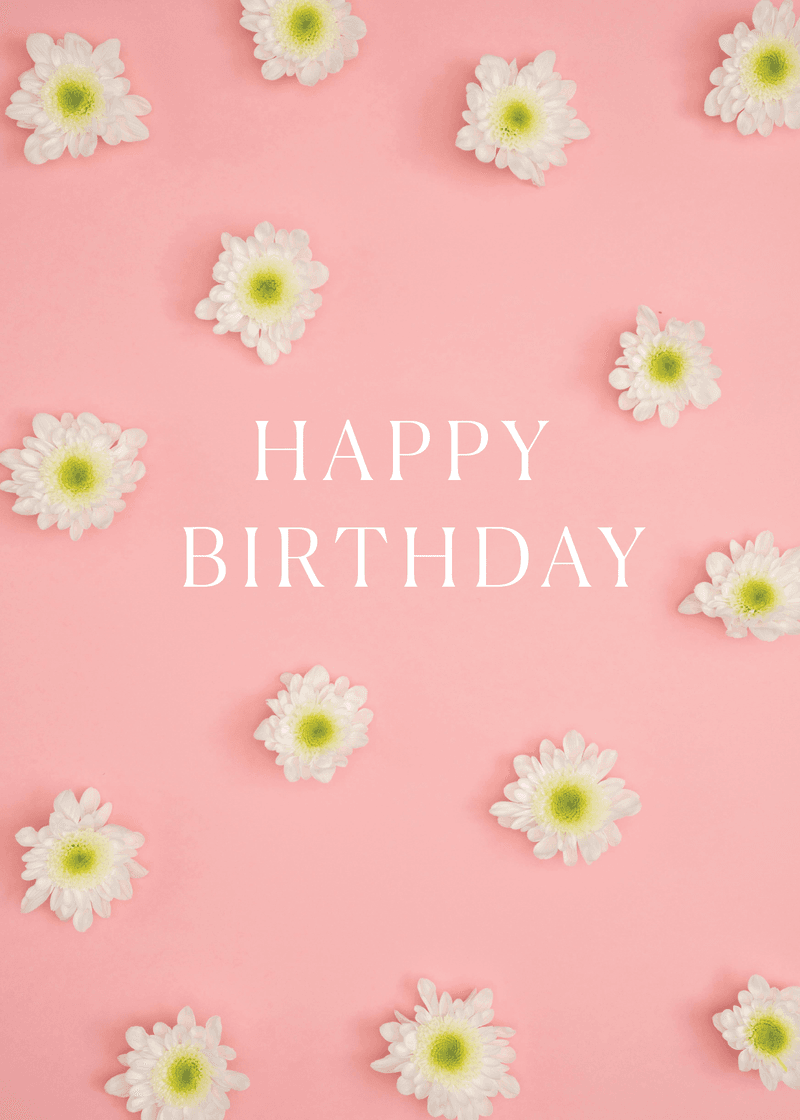 Happy Birthday Flowers Greeting Card - Daily Bag Favorite