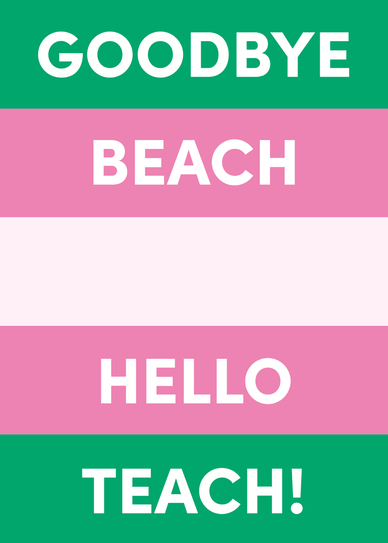Hello Teach Greeting Card - For Every Plan