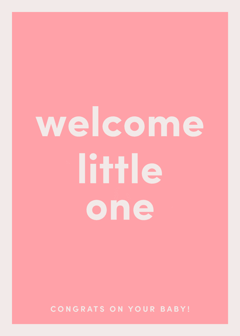Welcome Little One Greeting Card - Organize More Easily