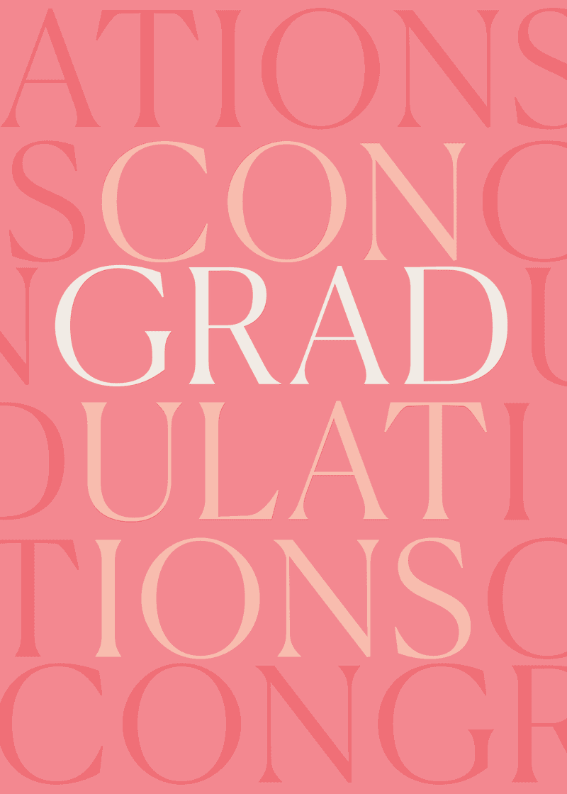 Graduation Congratulations Greeting Card - Sturdy Everyday Tote