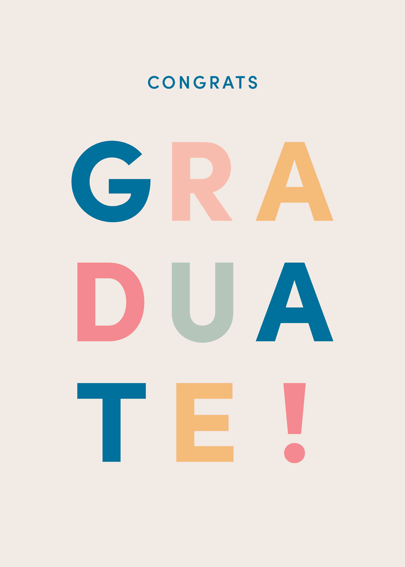 Graduation Graduate Greeting Card - Pack Easy