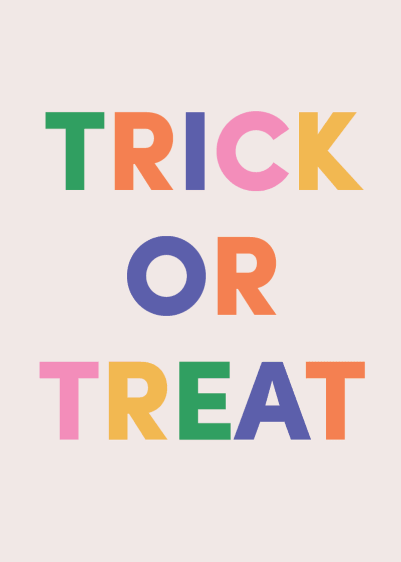 Trick or Treat Greeting Card - Better Pool Days