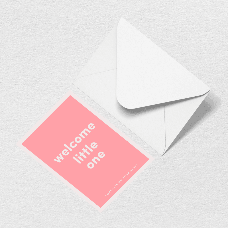 Welcome Little One Greeting Card - Organize More Easily