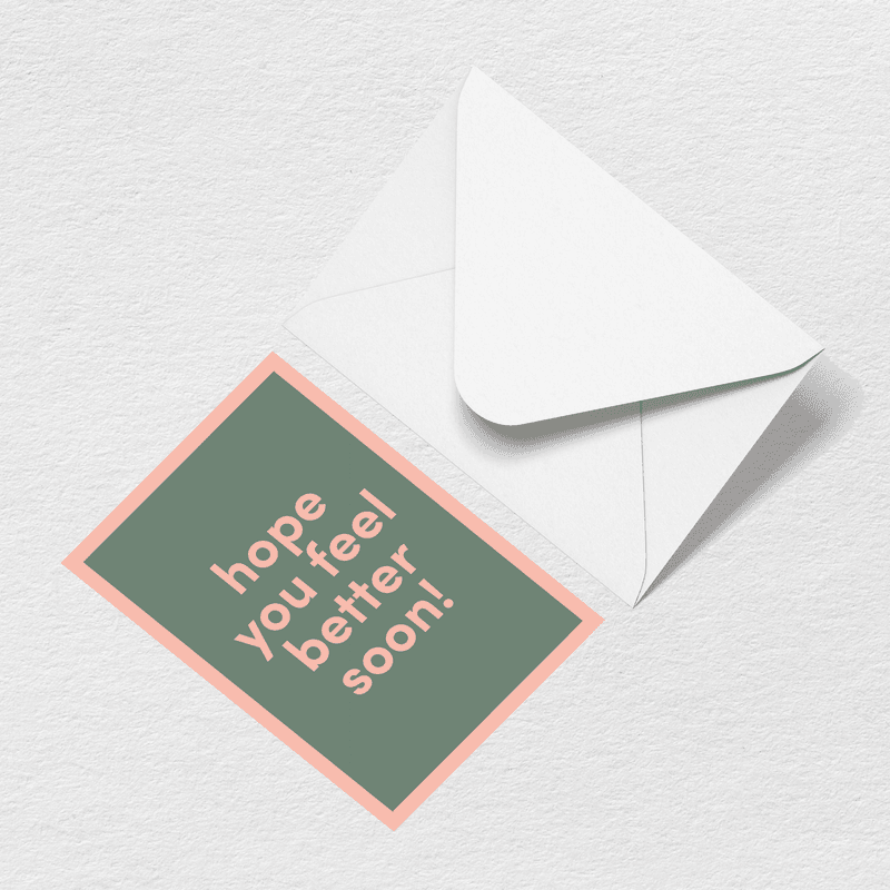 Feel Better Soon Greeting Card - Your Pool Bag