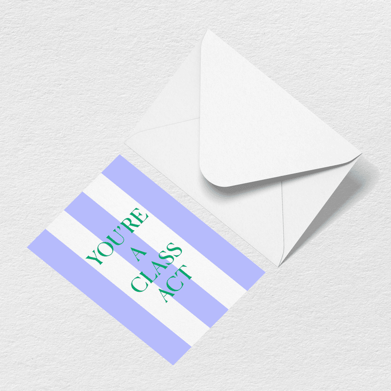 Class Act Greeting Card - Color Carry Energy