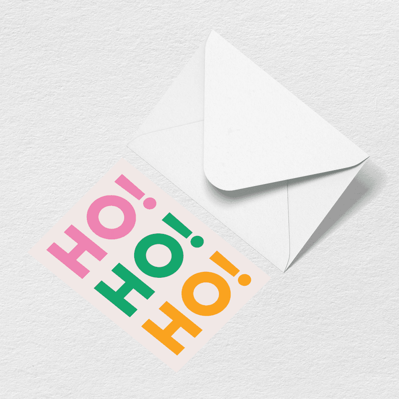 Ho Ho Ho Greeting Card - Beach Carry Choice