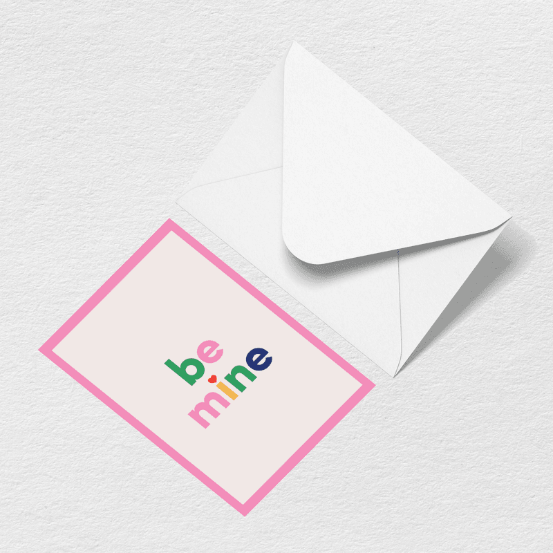 Be Mine Greeting Card - Tote It Anywhere