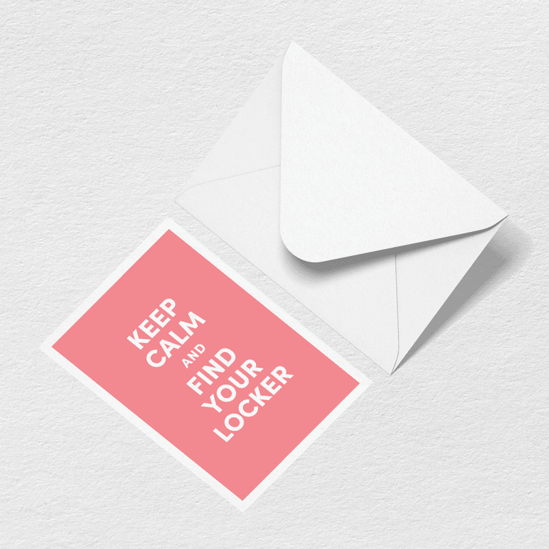 Keep Calm Greeting Card - A Carry for Pool Days
