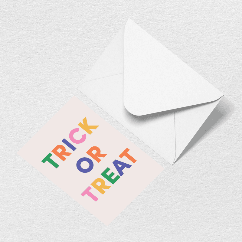 Trick or Treat Greeting Card - Better Pool Days