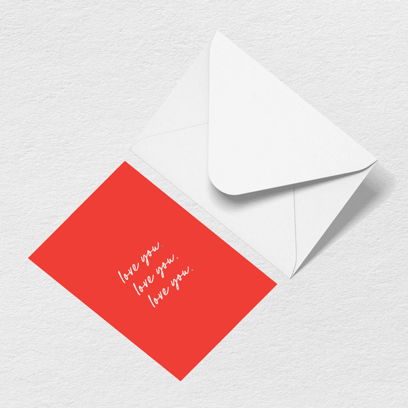 Love You Greeting Card - Family Tote Energy